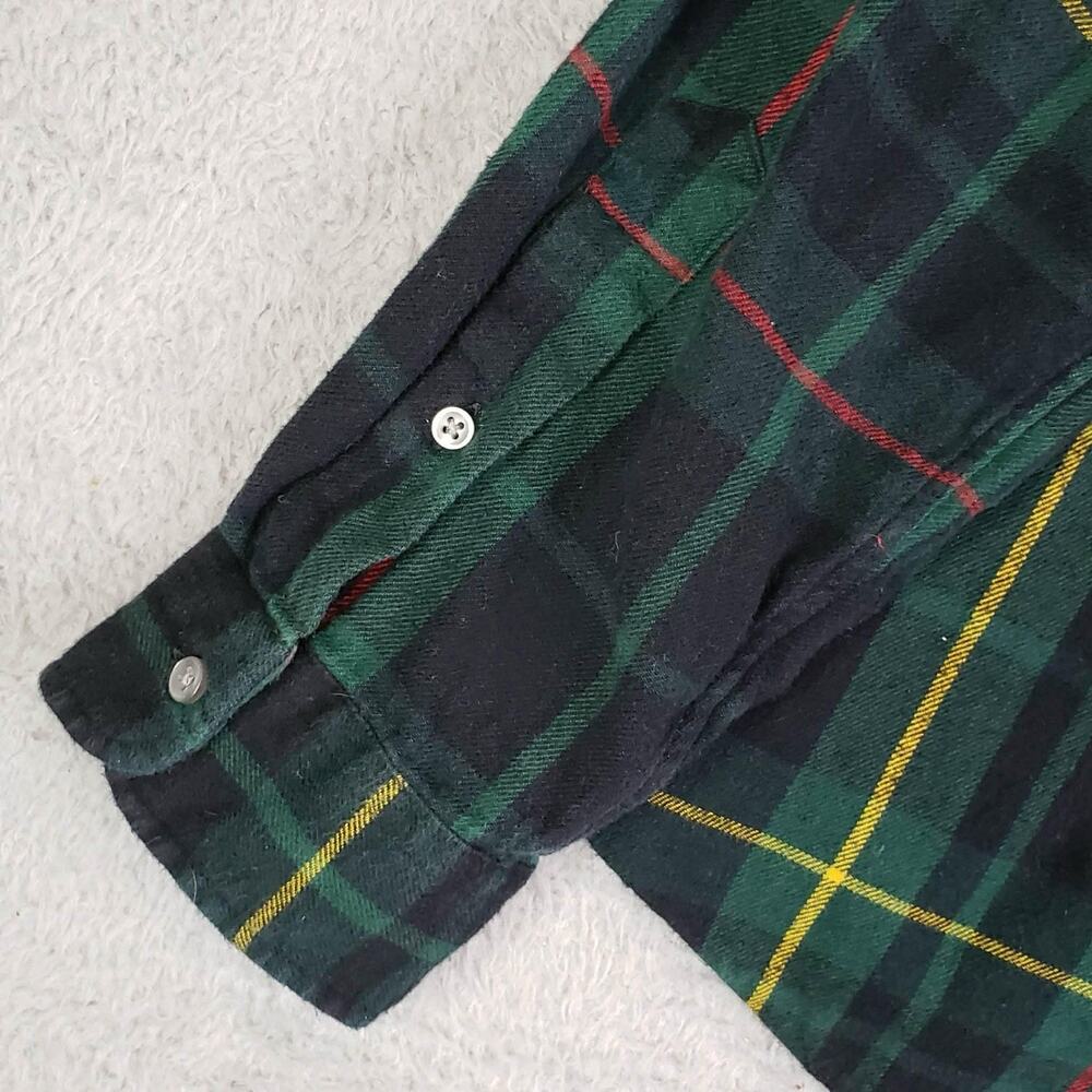 Polo Ralph Lauren Oxford Shirt Men's Size XXL Green Plaid LS Button Down - Picture 4 of 9